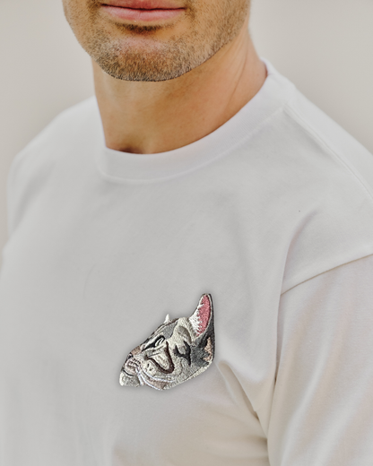 Embroidered Custom Pet Portrait Unisex Premium T-Shirt