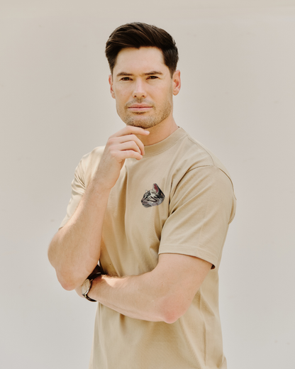 Embroidered Custom Pet Portrait Unisex Premium T-Shirt