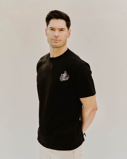 Embroidered Custom Pet Portrait Unisex Premium T-Shirt