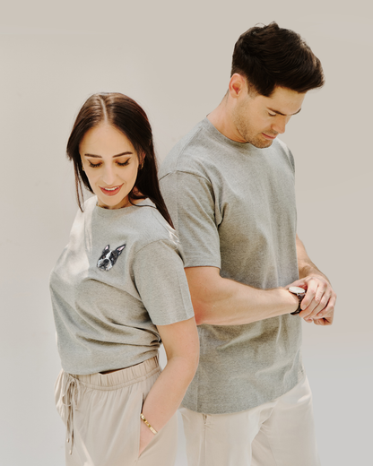 Embroidered Custom Pet Portrait Unisex Premium T-Shirt