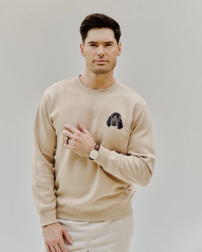 Embroidered Custom Pet Portrait Unisex Premium Sweatshirt