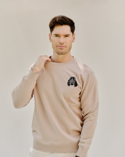 Embroidered Custom Pet Portrait Unisex Premium Sweatshirt