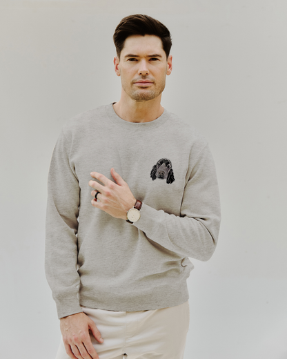 Embroidered Custom Pet Portrait Unisex Premium Sweatshirt