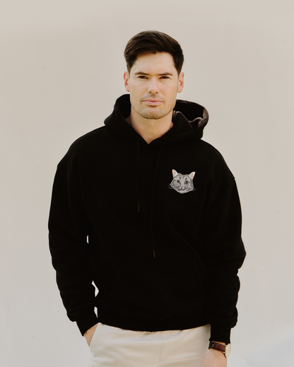 Embroidered Custom Pet Portrait Unisex Premium Oversized Hoodie