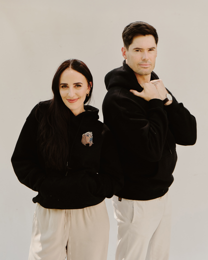 Embroidered Custom Pet Portrait Unisex Premium Oversized Hoodie